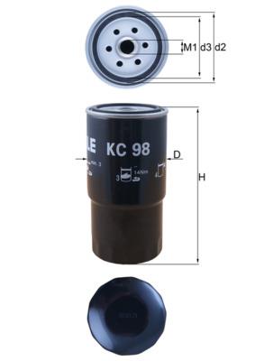 MAHLE ORIGINAL KC 98 Číslo výrobce: 79896200. EAN: 4009026101346.
