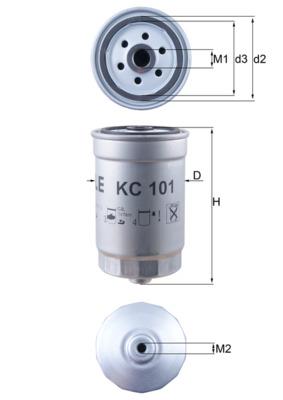 MAHLE ORIGINAL KC 101 Číslo výrobce: 76824247. EAN: 4009026502716.