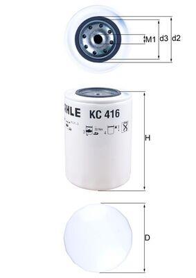 MAHLE ORIGINAL KC 416 Číslo výrobce: 70521206. EAN: 4009026735879.