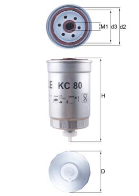 MAHLE ORIGINAL KC 80 Číslo výrobce: 79843244. EAN: 4009026099797.
