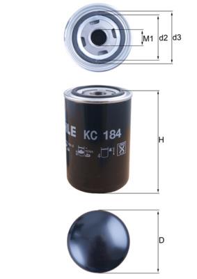 MAHLE ORIGINAL KC 184 Číslo výrobce: 76817431. EAN: 4009026502273.