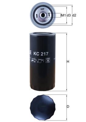 MAHLE ORIGINAL KC 217 Číslo výrobce: 70323694. EAN: 4009026508473.