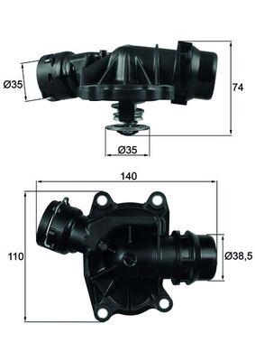 MAHLE ORIGINAL TI 233 88 Číslo výrobce: 72371364. EAN: 4009026937853.
