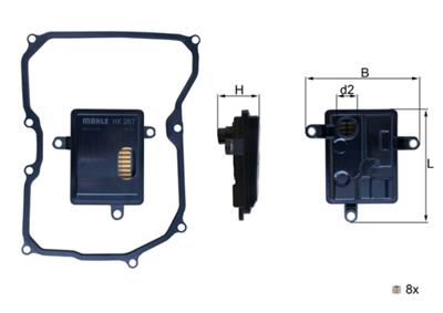 MAHLE ORIGINAL HX 267D Číslo výrobce: 72550683. EAN: 4057635219006.