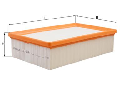 MAHLE ORIGINAL LX 5597 Číslo výrobce: 72533242. EAN: 4057635207041.