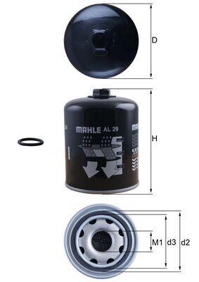 MAHLE ORIGINAL AL 29 Číslo výrobce: 72563913. EAN: 4057635230117.