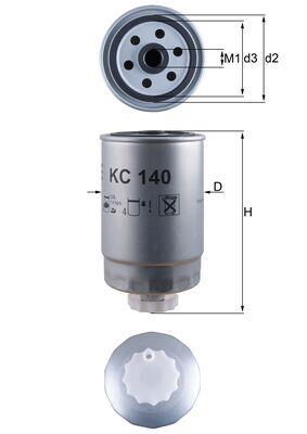 MAHLE ORIGINAL KC 140 Číslo výrobce: 76634612. EAN: 4009026406670.