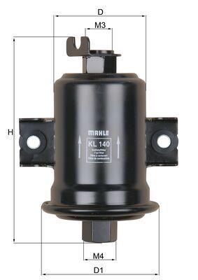 MAHLE ORIGINAL KL 140 Číslo výrobce: 79631730. EAN: 4009026067970.