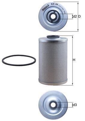 MAHLE ORIGINAL KX 44D Číslo výrobce: 72553456. EAN: 4009026735749.