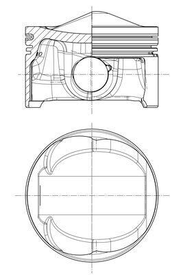 MAHLE ORIGINAL 028 PI 00125 000 Číslo výrobce: 84 L 111. EAN: 4009026940204.