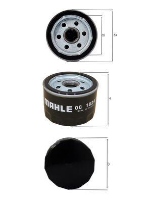 MAHLE ORIGINAL OC 1824 Číslo výrobce: 72577965.