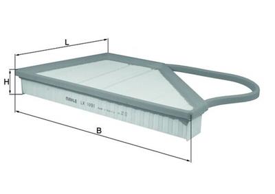 MAHLE ORIGINAL LX 1091 Číslo výrobce: 70517300. EAN: 4009026730812.