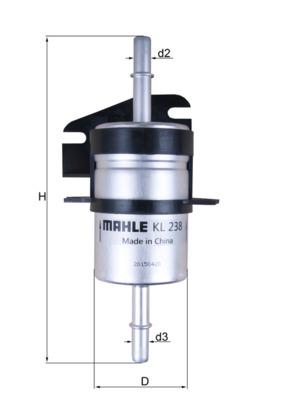 MAHLE ORIGINAL KL 238 Číslo výrobce: 76525505. EAN: 4009026209080.