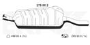 ERNST 275002 - Stredný tlmič výfuku