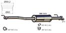 ERNST 390149 - Stredný tlmič výfuku