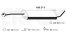 ERNST 695275 - Stredný tlmič výfuku
