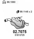 ASSO 02.7075 - Koncový tlmič výfuku