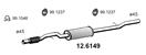 ASSO 12.6149 - Stredný tlmič výfuku