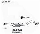 ASSO 20.6028 - Stredný tlmič výfuku