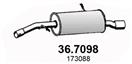 ASSO 36.7098 - Koncový tlmič výfuku