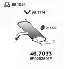 ASSO 46.7033 - Koncový tlmič výfuku
