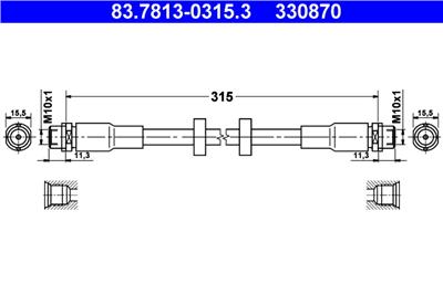 ATE 83.7813-0315.3 Číslo výrobce: 330870. EAN: 4006633308496.