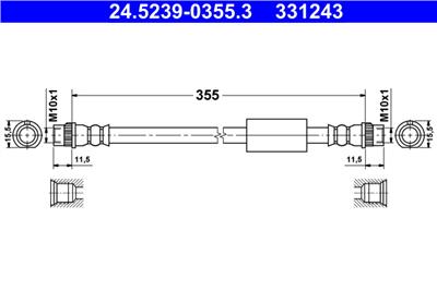 ATE 24.5239-0355.3 Číslo výrobce: 331243. EAN: 4006633385824.