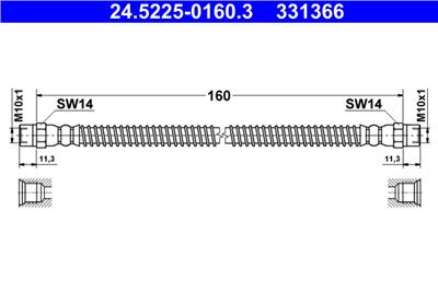 ATE 24.5225-0160.3 Číslo výrobce: 331366. EAN: 4006633406000.