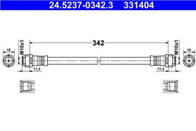 ATE 24.5237-0342.3 Číslo výrobce: 331404. EAN: 4006633417938.