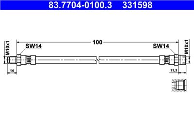 ATE 83.7704-0100.3 Číslo výrobce: 331598. EAN: 4006633473088.