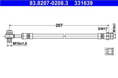 ATE 83.8207-0208.3 Číslo výrobce: 331639. EAN: 4006633489157.