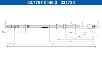 ATE 83.7767-0446.3 Číslo výrobce: 331720.