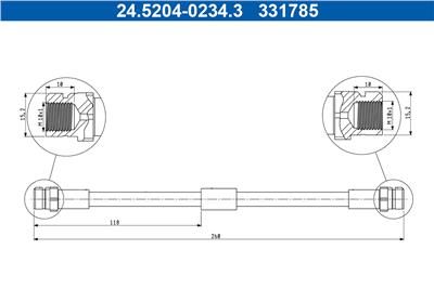 ATE 24.5204-0234.3 Číslo výrobce: 331785. EAN: 4006633501231.