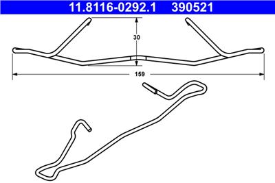 ATE 11.8116-0292.1 Číslo výrobce: 390521. EAN: 4006633328838.