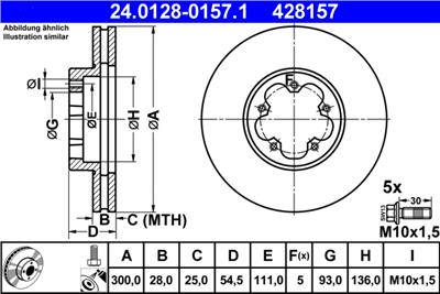 ATE 24.0128-0157.1 Číslo výrobce: 428157. EAN: 4006633311328.