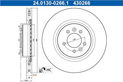 ATE 24.0130-0266.1 Číslo výrobce: 430266.