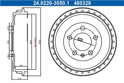 ATE 24.0220-3050.1 Číslo výrobce: 480328.