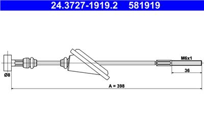 ATE 24.3727-1919.2 Číslo výrobce: 581919. EAN: 4006633310475.