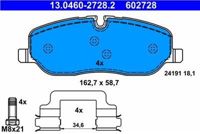 ATE 13.0460-2728.2 Číslo výrobce: 602728. EAN: 4006633341998.