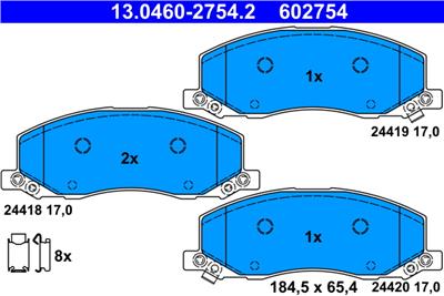 ATE 13.0460-2754.2 Číslo výrobce: 602754. EAN: 4006633372398.