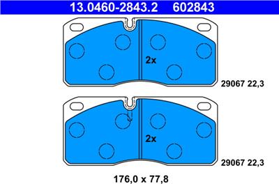 ATE 13.0460-2843.2 Číslo výrobce: 602843. EAN: 4006633008303.