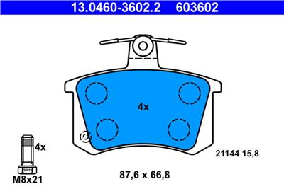 ATE 13.0460-3602.2 Číslo výrobce: 603602. EAN: 4006633092661.