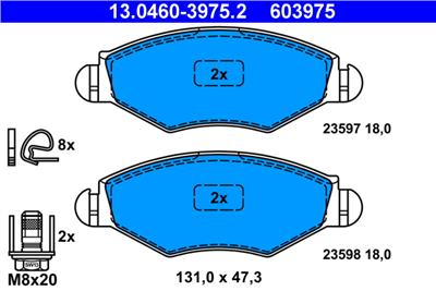 ATE 13.0460-3975.2 Číslo výrobce: 603975. EAN: 4006633069625.