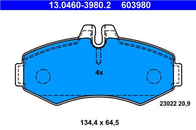 ATE 13.0460-3980.2 Číslo výrobce: 603980. EAN: 4006633057394.