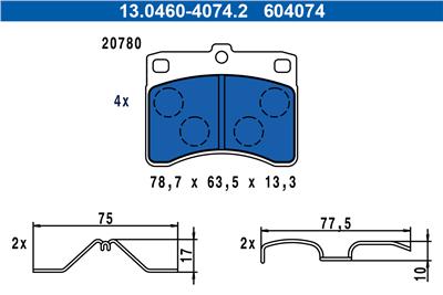 ATE 13.0460-4074.2 Číslo výrobce: 604074.