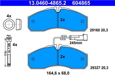 ATE 13.0460-4865.2 Číslo výrobce: 604865. EAN: 4006633406352.