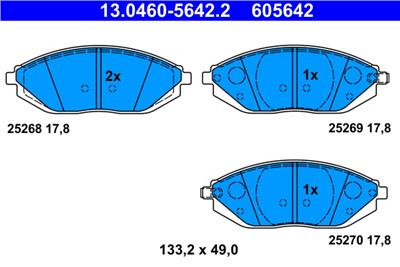 ATE 13.0460-5642.2 Číslo výrobce: 605642. EAN: 4006633412674.