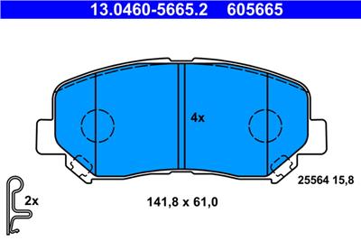 ATE 13.0460-5665.2 Číslo výrobce: 605665. EAN: 4006633460026.