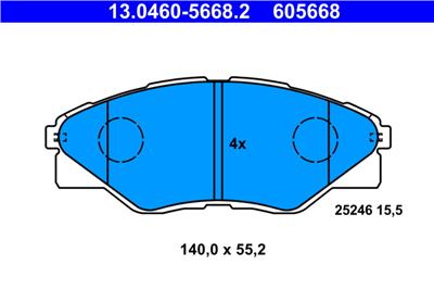 ATE 13.0460-5668.2 Číslo výrobce: 605668. EAN: 4006633463300.