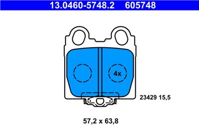 ATE 13.0460-5748.2 Číslo výrobce: 605748. EAN: 4006633336680.